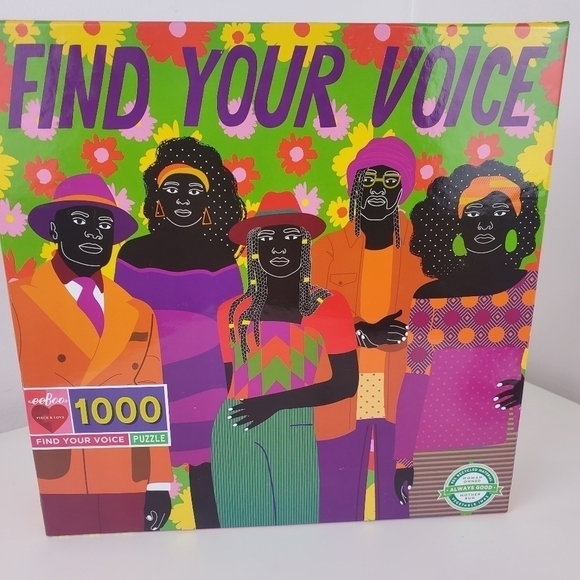 EEBOO puzzle 1000 piece Find your voice puzzle 23 x 23 in New never used - Picture 11 of 12